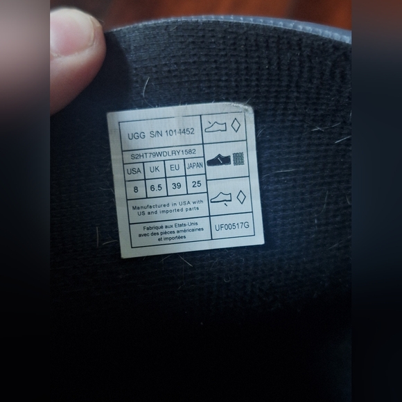 UGG Gray Rubber Rain Boots Size 8 Women’s Waterproof Mid Calf - Picture 7 of 10